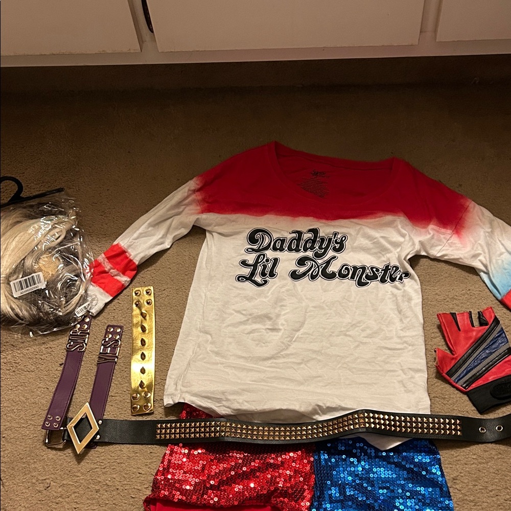Harley Quinn suicide squad costume set